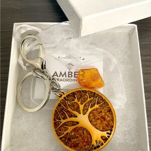 Amber Extraordinaire Amber Tree of Life Key Chain
